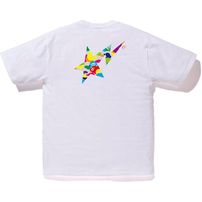 BAPE Milo ABC Multi Bapesta Tee White