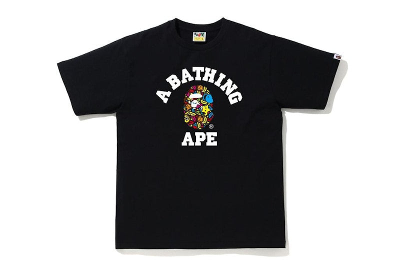 BAPE Milo Banana Pool College T-shirt Black