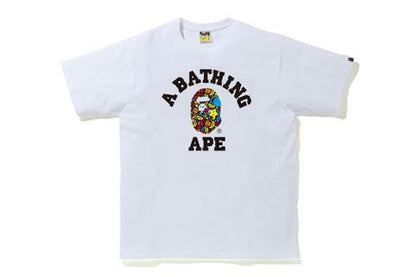 BAPE Milo Banana Pool College T-shirt White