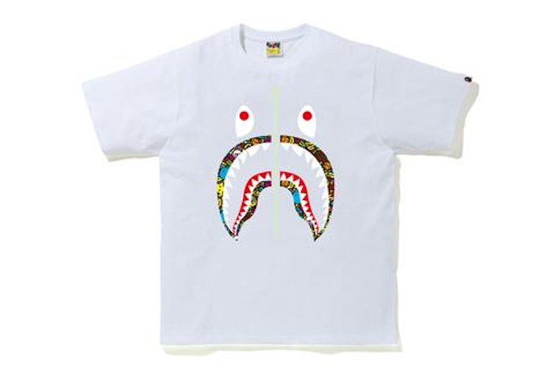 BAPE Milo Banana Pool Shark T-shirt White