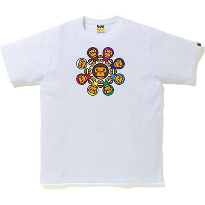 BAPE Milo Circle Tee White