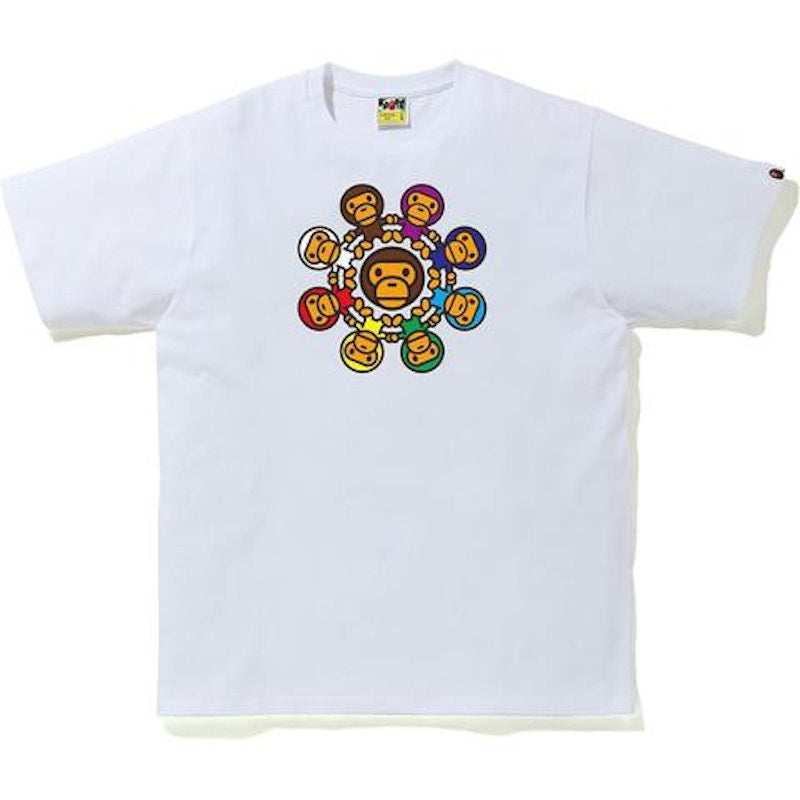 BAPE Milo Circle Tee White