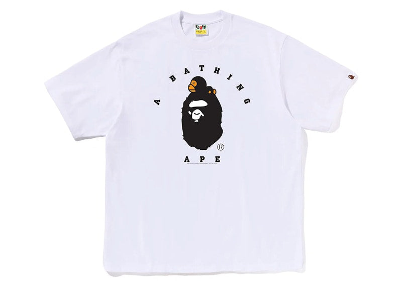 BAPE Milo College Relaxed Fit Tee White
