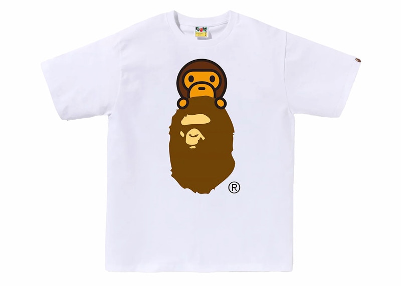 BAPE Milo On Ape Head Tee White