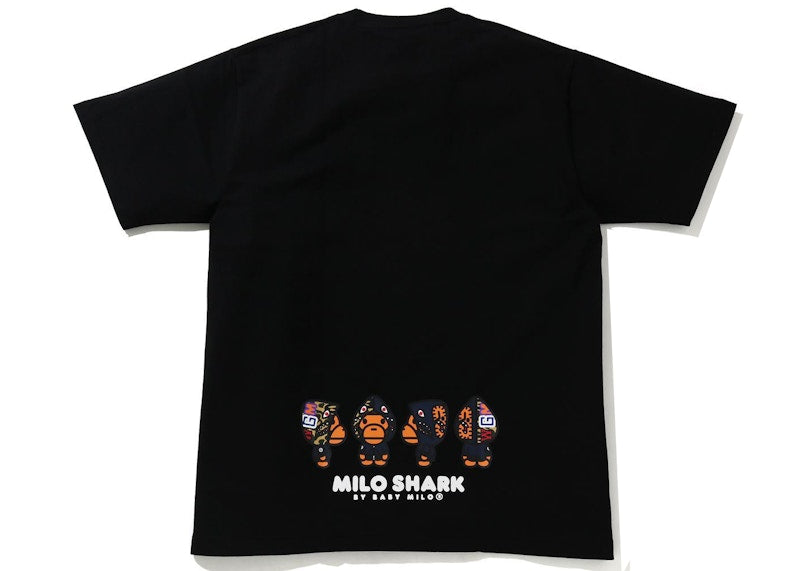 BAPE Milo Shark Tee Black/Navy
