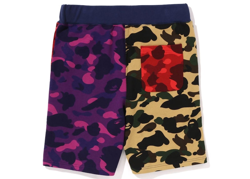 BAPE Mix Camo Crazy Sweat Shorts (SS23) Multi