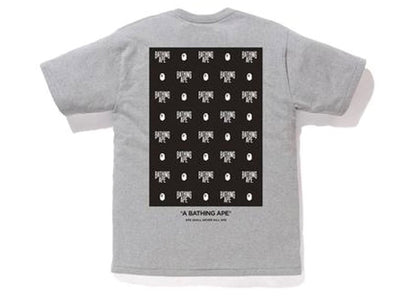 BAPE Monogram Box Tee Gray