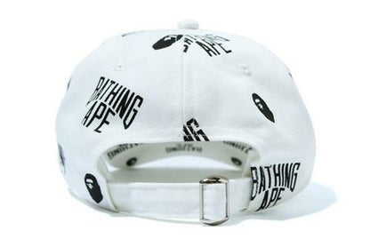 BAPE Monogram Panel Cap White/Black