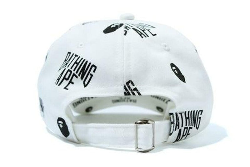 BAPE Monogram Panel Cap White/Black