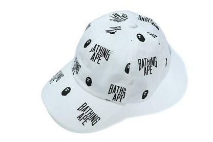 BAPE Monogram Panel Cap White/Black