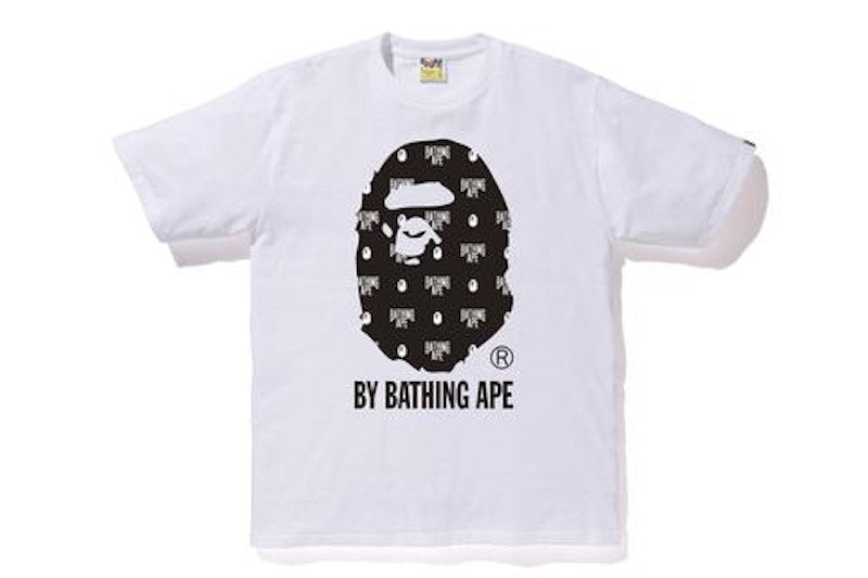 BAPE Monogram by Bathing Tee White/Black
