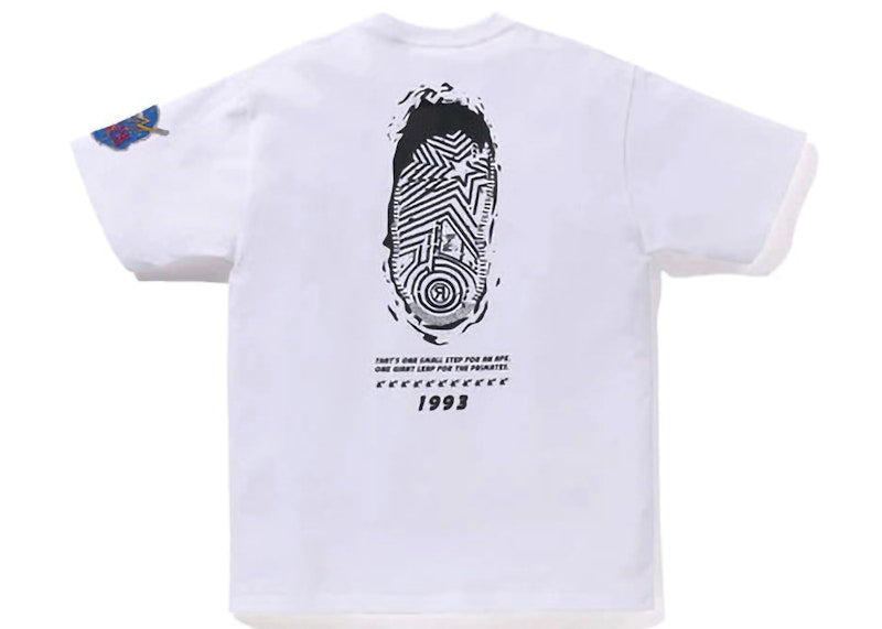 BAPE Moon Landing Tee White