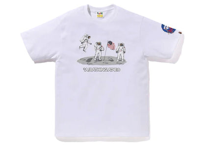 BAPE Moon Landing Tee White