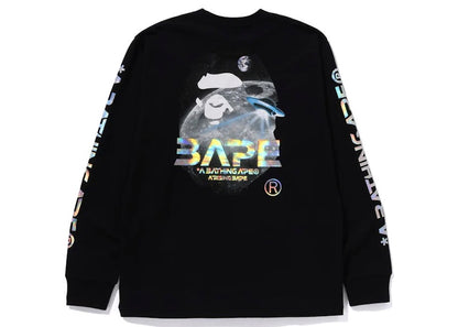 BAPE Moon Photo L/S Tee Black