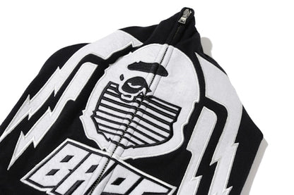 BAPE Motor Sport Full Zip Hoodie Black