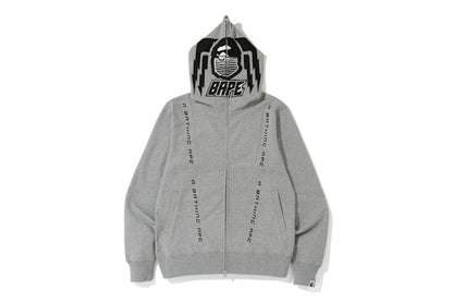BAPE Motor Sport Full Zip Hoodie Grey