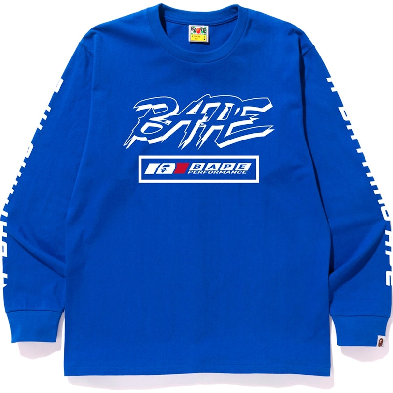 BAPE Motor Sport L/S Tee Blue