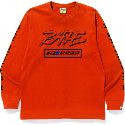 BAPE Motor Sport L/S Tee Orange