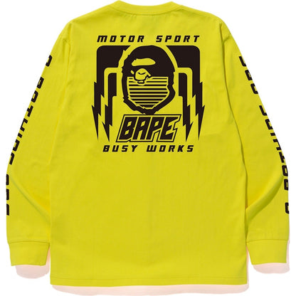 BAPE Motor Sport L/S Tee Yellow