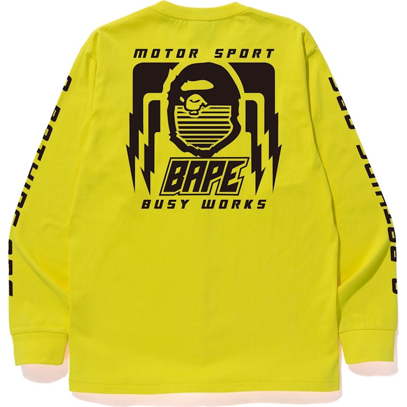 BAPE Motor Sport L/S Tee Yellow