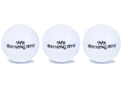 BAPE Mr. Bathing Ape Golf Ball Set White
