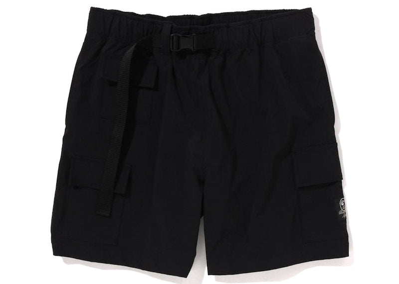 BAPE Mr Bathing Ape Multi Pocket Wide Fit Shorts Black