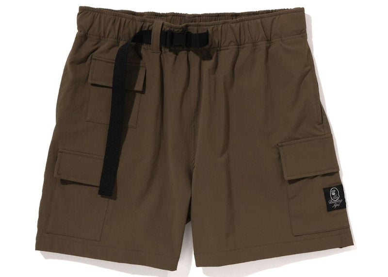 BAPE Mr Bathing Ape Multi Pocket Wide Fit Shorts Olive Drab