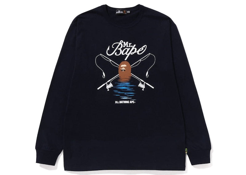 BAPE Mr Bathing Ape Wide L/S Tee Black