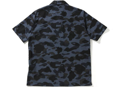 BAPE Mr Camo Open Collar Shirt Black