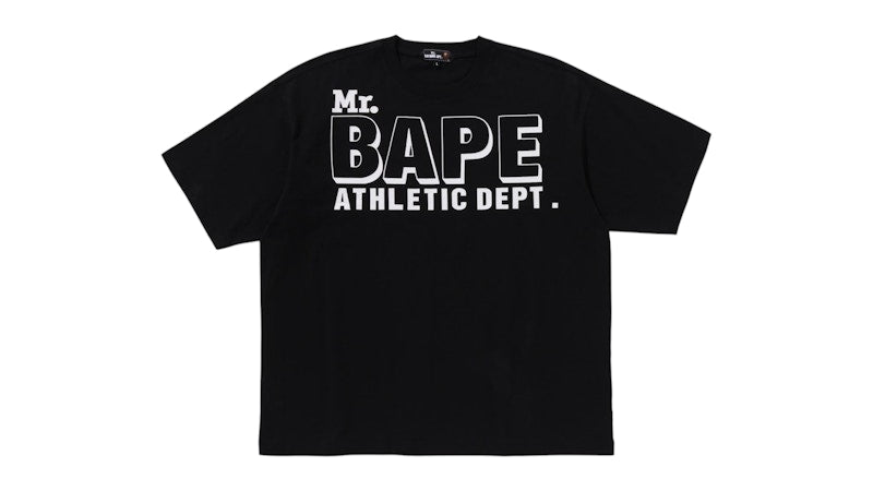 BAPE Mr.Bathing Ape Bape Logo Tee Black