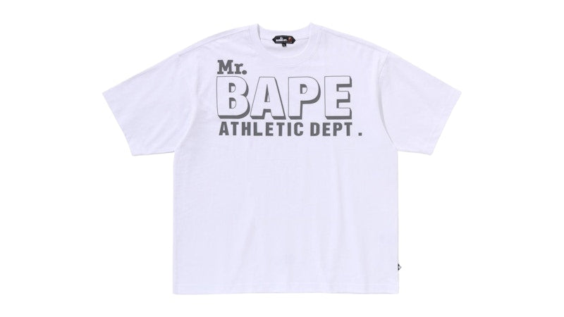 BAPE Mr.Bathing Ape Bape Logo Tee White