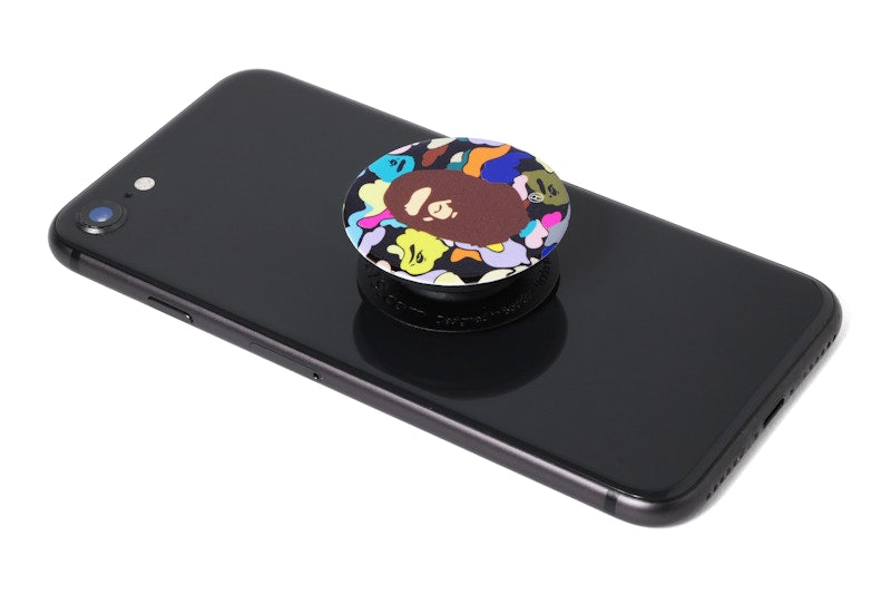 BAPE Multi Camo Ape Head Popsocket Black