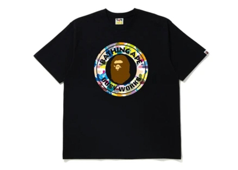 BAPE Multi Camo Busy Works Relaxed Fit Tee Black