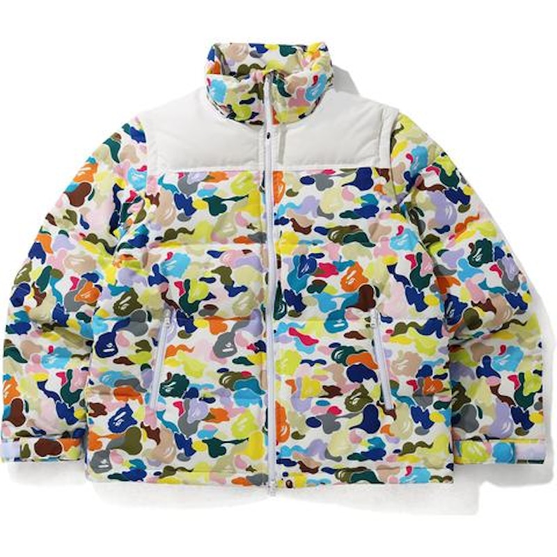 BAPE Multi Camo Detachable 3Way Down Jacket White/Multi