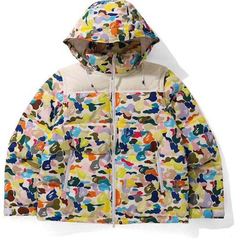 BAPE Multi Camo Detachable 3Way Down Jacket White/Multi