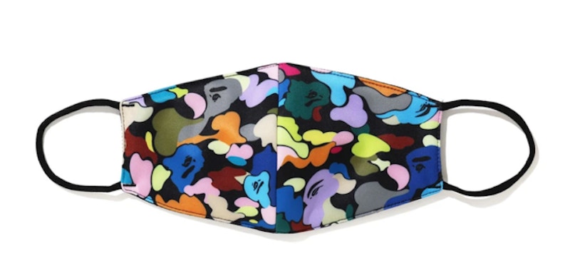 BAPE Multi Camo Facemask Black