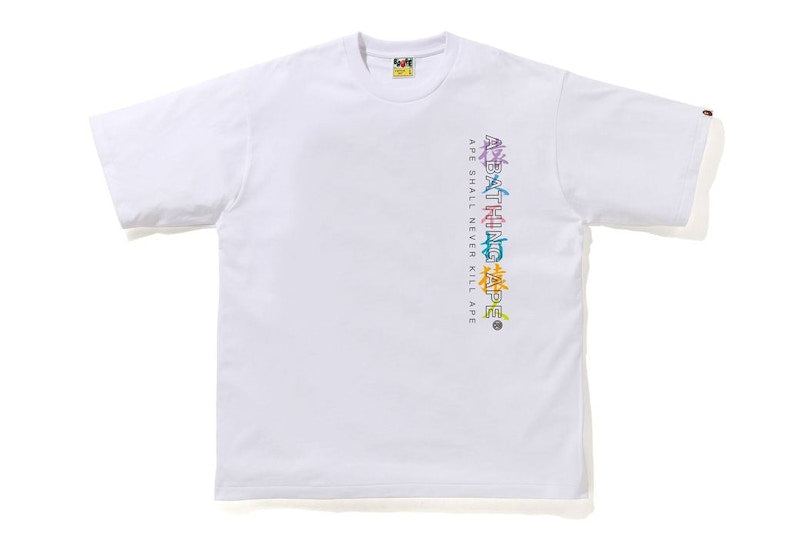 BAPE Multi Camo Kanji Relaxed Tee White