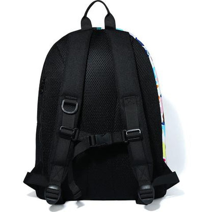 BAPE Multi Camo Milo Shark Day Pack White
