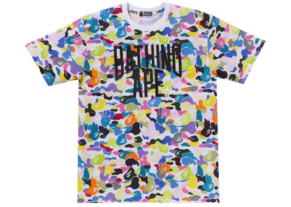 BAPE Multi Camo NYC Logo Tee Multicolor/White