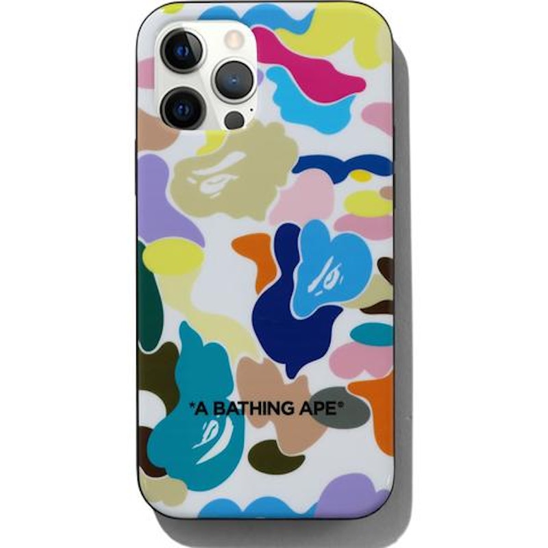 BAPE Multi Camo iPhone 12/12 Pro Case White