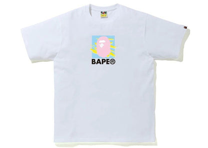 BAPE Multi-Color Print Tee White