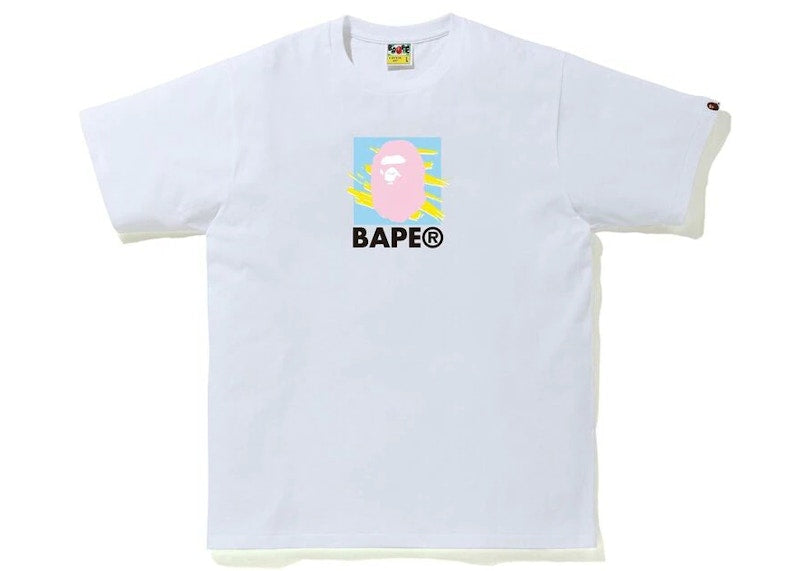 BAPE Multi-Color Print Tee White