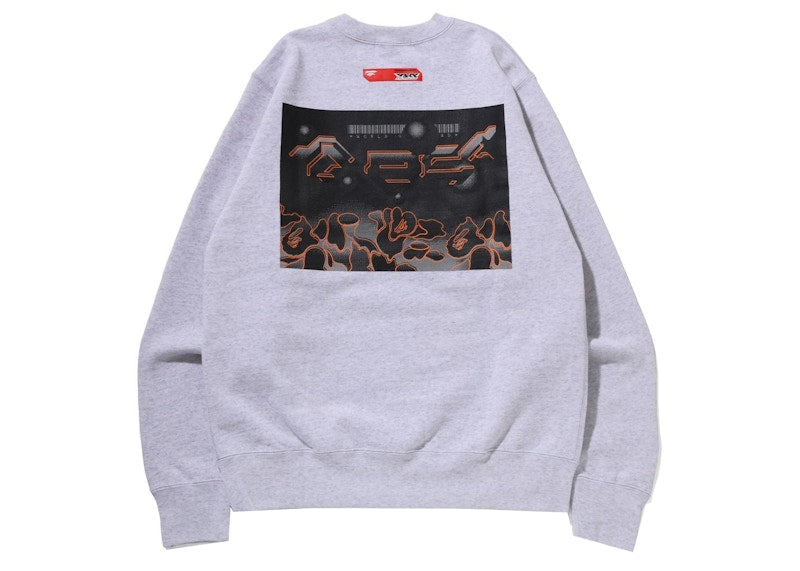 BAPE Multi Graphic Crewneck Gray