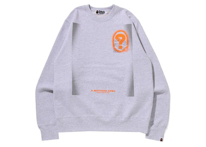 BAPE Multi Graphic Crewneck Gray