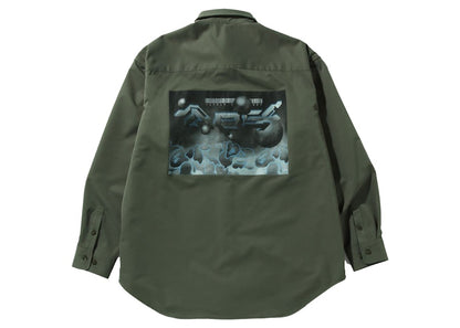 BAPE Multi Graphic Loose Fit Shirt Olivedrab
