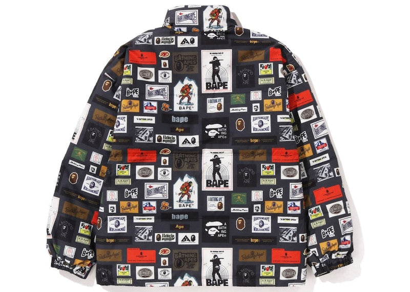 BAPE Multi Label Relaxed Fit Down Jacket Multi