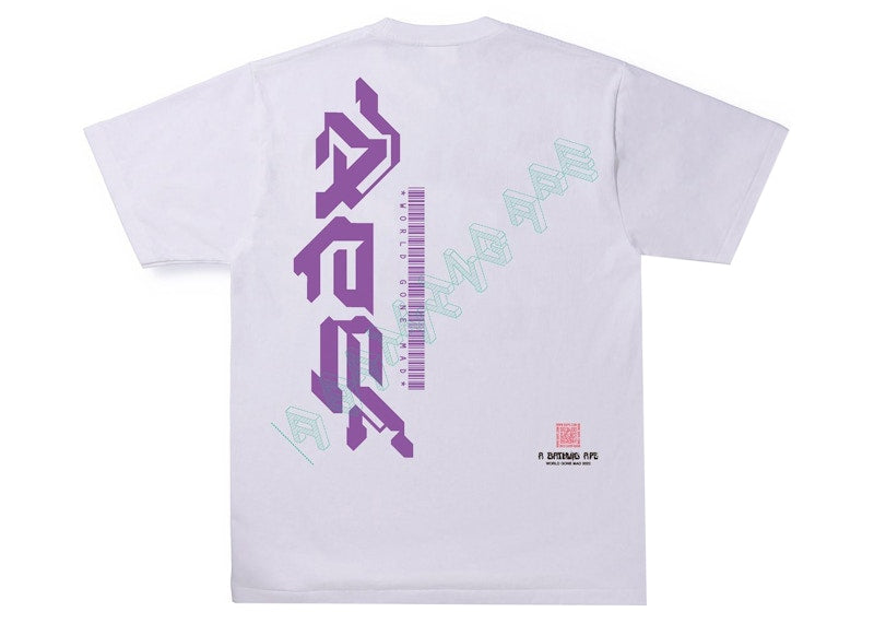BAPE Multi Logo 1 Tee White
