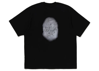 BAPE Multi Logo Big Ape Head Relaxed Fit Tee Black