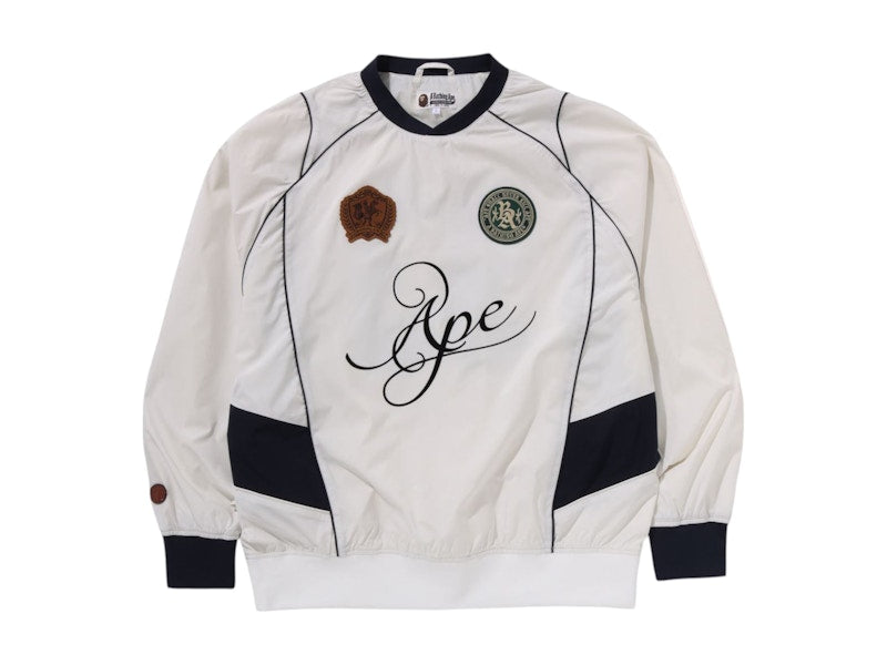 BAPE Multi Logo Relaxed Fit Pullover White