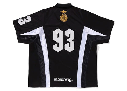 BAPE Multi Logo Relaxed Fit Soccer Jersey Black